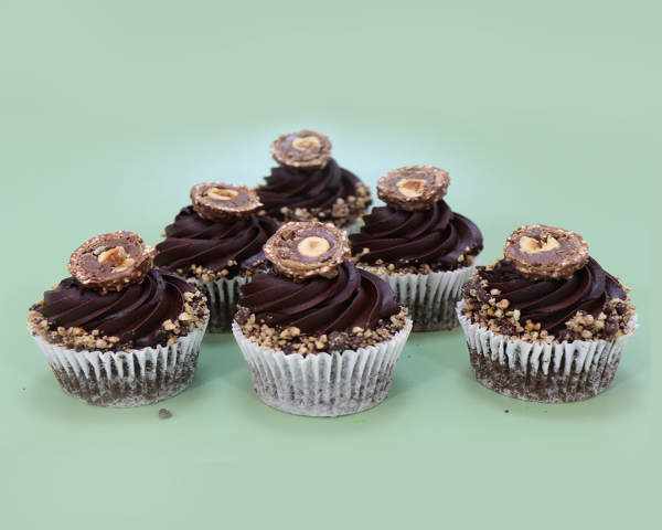 Dark Chocolate Ferrero Cupcake