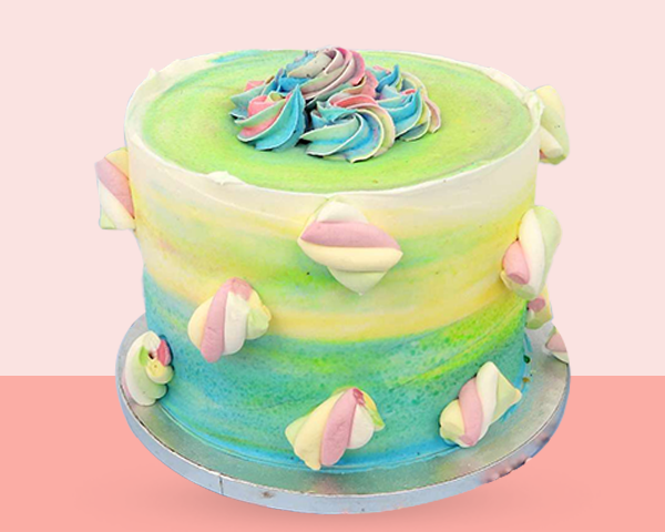 Marshmallow Explosion Cake