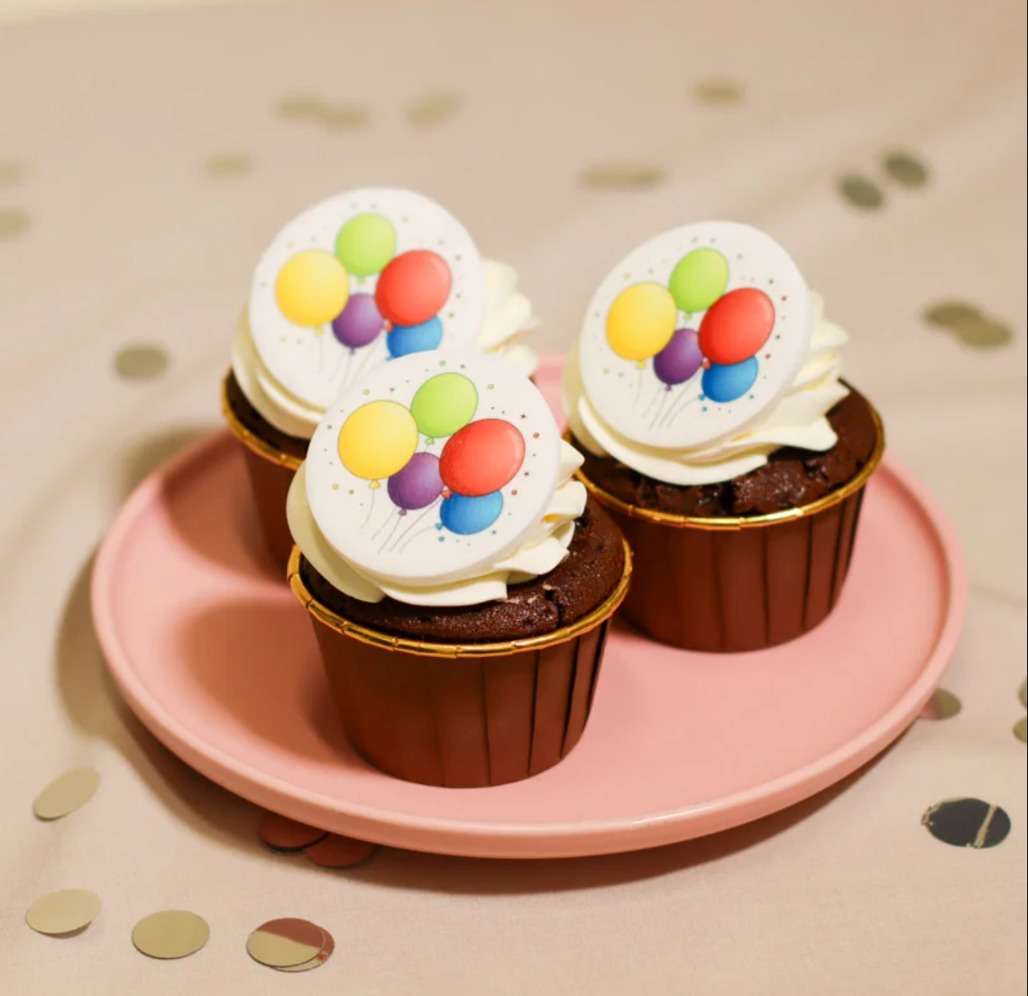 Edible Printed Photo Cupcakes