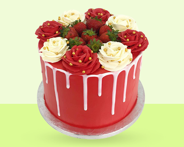 Red Rose Princess Cake